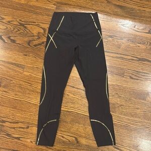 lululemon athletica Black and Gold Leggings